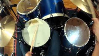 Mario  Alter Bridge  Down to my Last Drum Cover GoPro2 [upl. by Hairem]