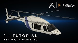 How to Model a HELICOPTER in Fusion 360  Tutorial 1  Setup  StepbyStep 4K [upl. by Riay]