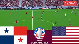 Panamá vs Estados Unidos EN VIVO⚽ Partido EN VIVO Hoy Copa 2024 Videojuegos de simulación pes 2021 [upl. by Wunder]