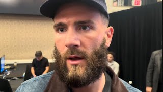 Caleb Plant IMMEDIATELY AFTER HEATED FACE OFF with Trevor McCumby REVEALS WORDS TRADED [upl. by Chute693]