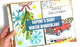 🎄 Daphne’s Diary Magazine Journal Series  Winter Wonderland 🎄 [upl. by Jackie]