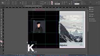 Creating Personal Portfolio Cover  InDesign CC [upl. by Romelda]