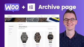 How to create a Product grid  Archive page with Categories  Elementor Woocommerce [upl. by Laertnom22]