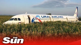 Inflight video of bird strike amp emergency landing  Ural A321 [upl. by Ariana]