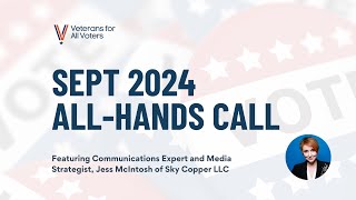 All Hands Call September 2024 ft Jess McIntosh [upl. by Folberth]