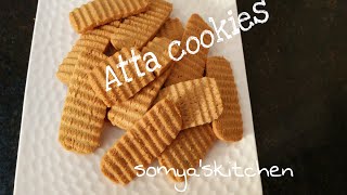 Perfect Homemade Elaichi Atta Cookies RecipeWhole Wheat Flour Biscuit recipe by Somyaskitchen 276 [upl. by Eugenius]