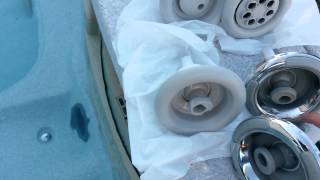 SpaHot Tub Jets How to Remove amp Replace wType Comparison Sundance Altamar Intellijet [upl. by Valerlan]