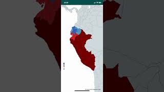 Peru vs Ecuador mapper mapping geographymap history mapchart geography map [upl. by Phelips]