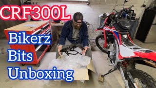 CRF300L BikerzBits Unboxing and 1st Impressions crf300l dualsport [upl. by Gail]