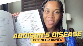 Monday Motivation Addisons Disease Free NCLEX Review [upl. by Buerger604]