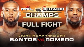 Yoel Romero vs Thiago Santos  PFL vs Bellator  Full Fight [upl. by Nnaarual]