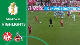 What a THRILLER  1 FC Kaiserslautern vs 1 FC Köln 32  Highlights  DFBPokal Second  Round 2 [upl. by Coffee]