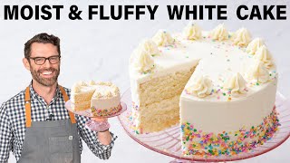 EASY White Cake Recipe [upl. by Mable]