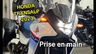 Nouvelle Honda TransAlp 2023  prise en main [upl. by Atnoek]