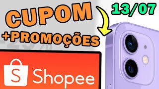 CUPOM DE DESCONTO SHOPEE JULHO 2024 CUPOM SHOPEE E OFERTAS EM IPHONE HOJE 13072024 [upl. by Mlehliw]