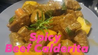 Filipino Food  Beef Caldereta  Kalderetang Baka beefcaldereta filipinofood shorts [upl. by Amihc]