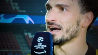 Borussia Dortmund Marts Hummels im Interview und zum siegtor gegen Paris  MatsHummels [upl. by Norted609]