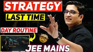 Day Routine For Last 10 Days  JEE Strategy 2024  JEE Mains Exam  Sachin Sir Honest Talk [upl. by Sone]