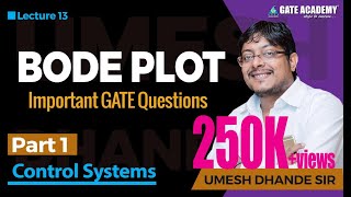 Bode Plot  Part 1  Important GATE Questions  Control Systems [upl. by Marianna664]