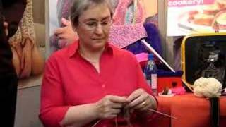 Worlds Fastest Knitter Hazel Tindall [upl. by Ahseenal219]