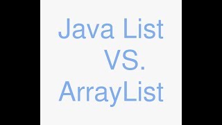 Java list vs arraylist [upl. by Nisotawulo33]