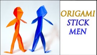 How to Make an Origami Person Intermediate Level [upl. by Eelrac]