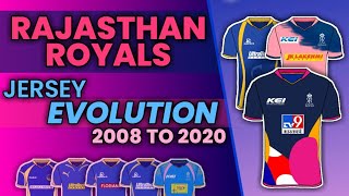 RAJASTHAN ROYALS JERSEY EVOLUTION • 20082020 HallaBol  IPL  SEVENITE SPORTS [upl. by Nerrej]