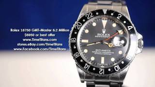 Rolex GMTMaster 16750 62 Million Transitional Matte Dial [upl. by Adabel]