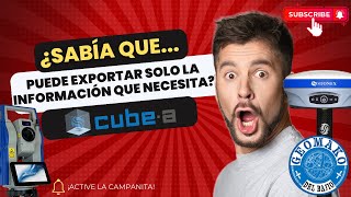 Cubea  ¡Exporte solo la información que necesita gnss gps estaciontotal stonex 💥⚠✅ [upl. by Kreitman]