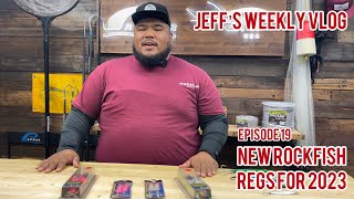 Jeffs Weekly Vlog  019 New Rockfish Regs for 2023 [upl. by Hinkel49]