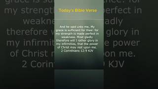 My Grace Is Sufficient For Thee 2 Corinthians 129 jesus bible [upl. by Moberg89]