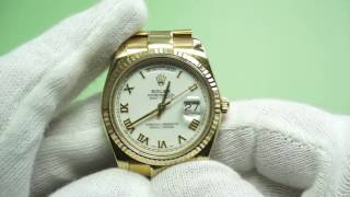 Gold Rolex Oyster Replica  ETA 2834 Automatic [upl. by Garlaand]