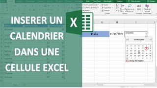 EXCEL  INSÉRER UN CALENDRIER DANS UNE CELLULE 📆 [upl. by Lebisor]