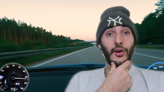 What 260 MPH On the on Autobahn In A Bugatti Chiron Looks Like In Real Time REACTION [upl. by Ahseiyn]