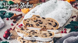 Veganer Stollen Rezept ☆ Christstollen Weihnachtsstollen ☆ [upl. by Undry]