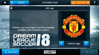 How To Import Manchester United logo And kits In Dream league Soccer 2018 [upl. by Sualokin257]