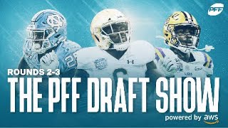 PFF Draft Show Rounds 2 amp 3  PFF [upl. by Anetta992]