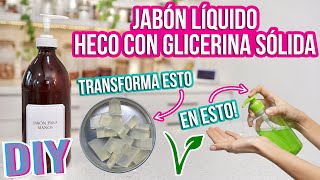 JABON LÍQUIDO FÁCIL Y BARATO  CON BASE DE GLICERINA SÓLIDA  Mixi [upl. by Imis562]