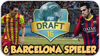 FIFA 16  FUT DRAFT Liga BBVA  6 BarcelonaSpieler  HD [upl. by Christabella]