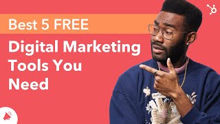 Best 5 FREE Digital Marketing Tools You Need [upl. by Anamuj]