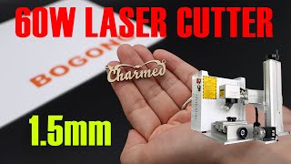 60W MOPA Laser Engraving Cutting Machine for Name Pendant Necklace  15mm Metal Gold Silver Brass [upl. by Yle]