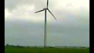 Nordtank Vestas wind system fail and crashes windmill explosion [upl. by Duncan]