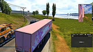 Euro Truck Simulator 2 Funny traffic accident on a small road in Calais [upl. by Him]