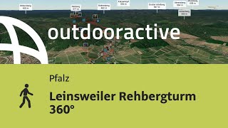 Wanderung in der Pfalz Leinsweiler Rehbergturm 360° [upl. by Yanaton441]