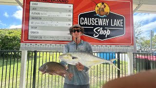 THE 5M TIDE PROVIDES FISH 🔥 Causeway Lake Yeppoon [upl. by Starlin545]