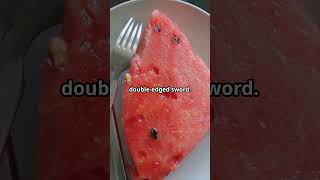 The Good and the bad about Watermelons in under 60s benefits health healthyfood healthadvice [upl. by Winchell]