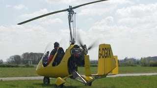 Gyrocopter Start up and take off [upl. by Mack488]