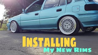 Installing My New Rims On LowLife [upl. by Semreh281]