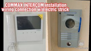 COMMAX INTERCOM installation  Wiring connection step by step 💯🪛🥰🥰🥰 [upl. by Artimas119]