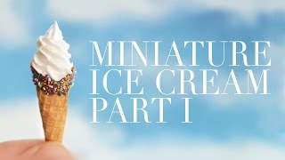 ICE CREAM I • miniature • polymer clay tutorial [upl. by Arnuad]